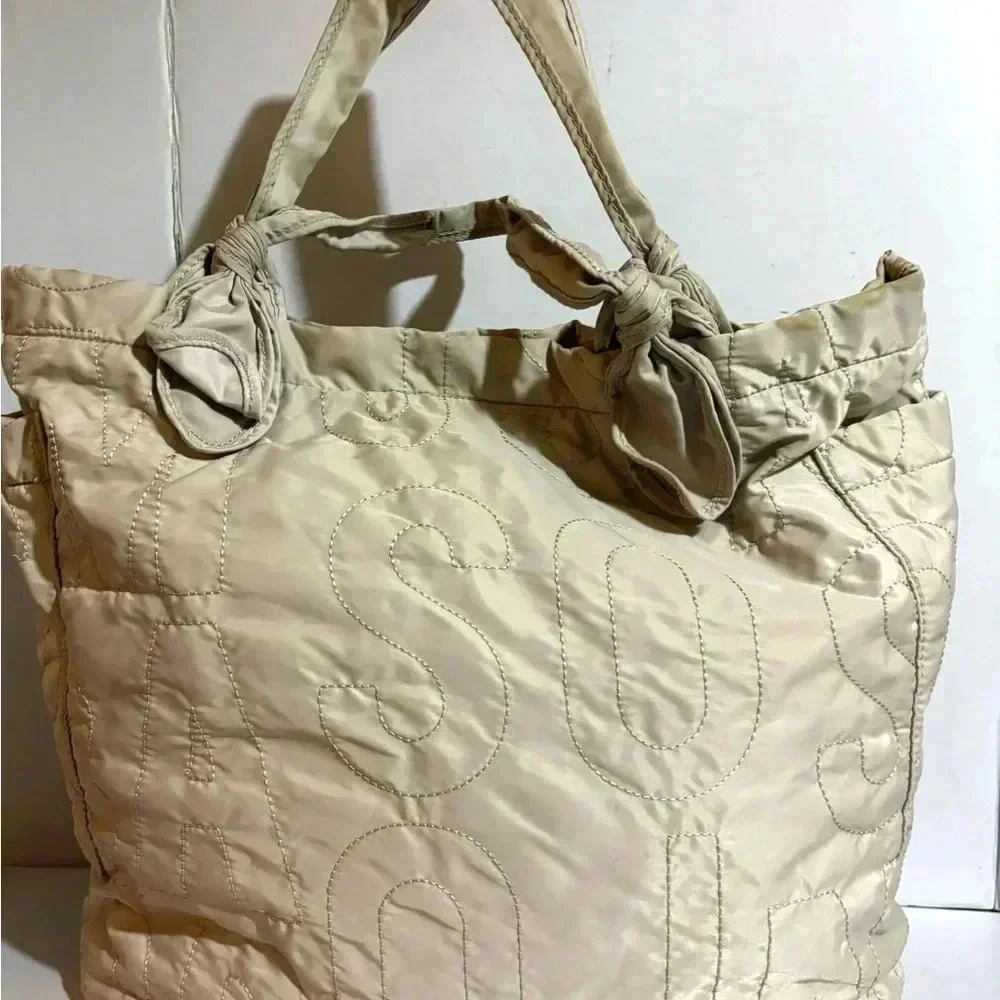 Marc by Marc Jacobs beige nylon handbag